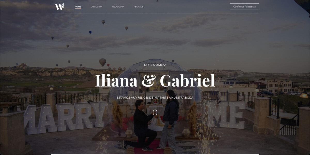Imagen del proyecto: página web de bodas